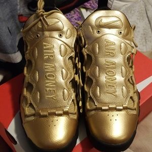 air money shoes gold
